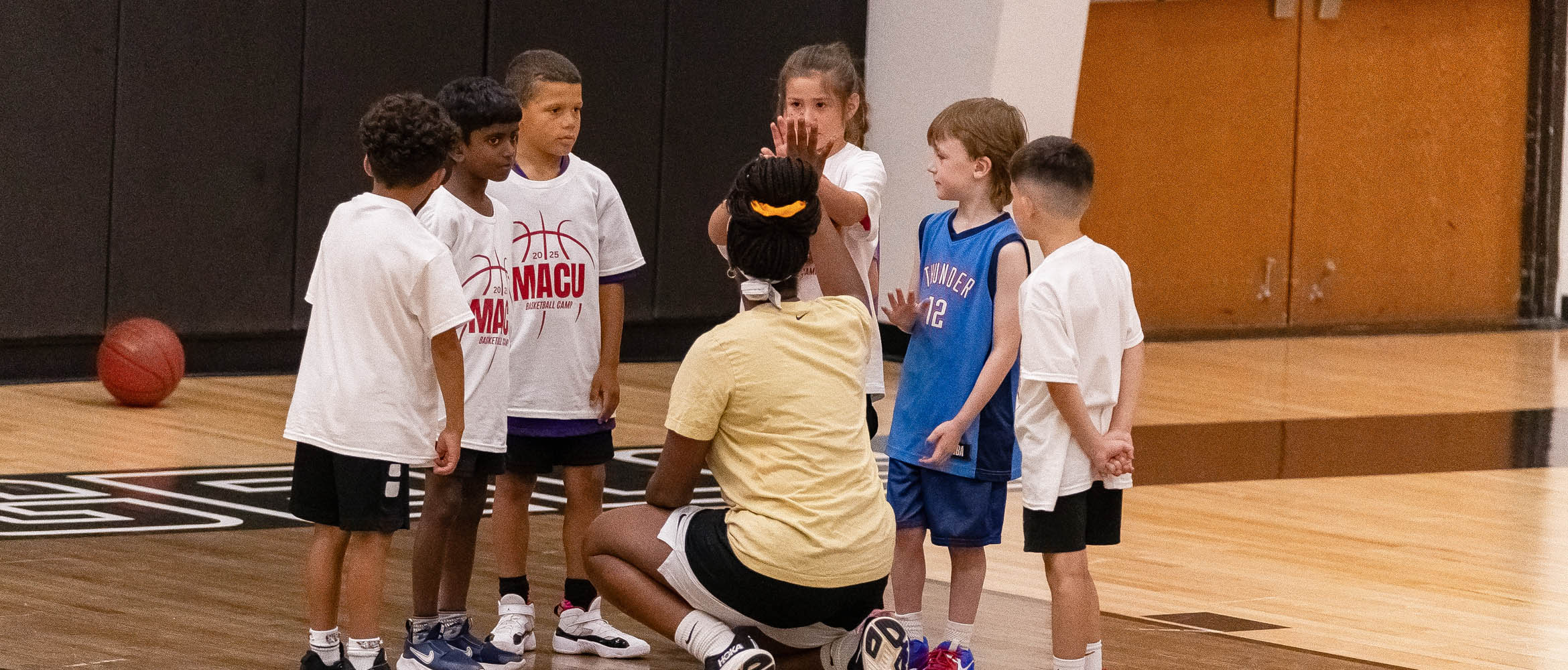 Coach with campers